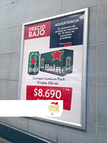 Marco Clip para publicidad impresa - Marco porta gráfica