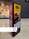 Tótem publicitario de 3 caras