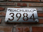 Letreros Placa de Acero Inoxidable
