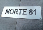 Letreros Placa de Acero Inoxidable